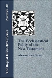 Tapa de Ecclesiastical Polity of the New Testament
