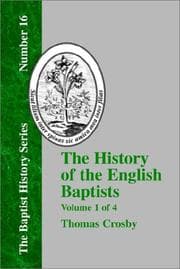 Tapa de History of the English Baptists - Vol. 1