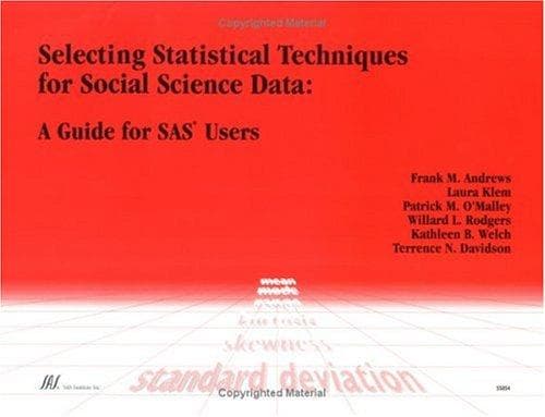 Tapa de Selecting Statistical Techniques for Social Science Data