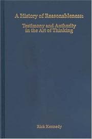 Tapa de A History of Reasonableness