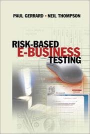 Tapa de Risk-based e-business testing
