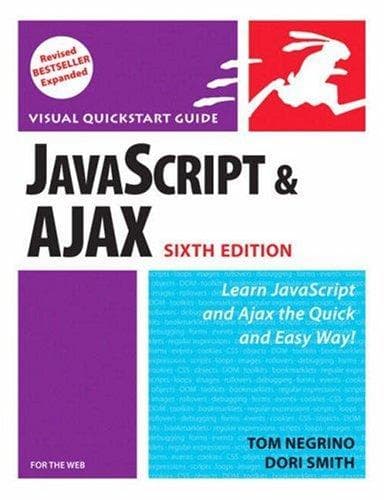 Tapa de JavaScript and Ajax for the Web, Sixth Edition (Visual QuickStart Guide)