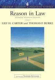 Tapa de Reason in Law Update, Longman Classics Edition (7th Edition) (Longman Classics (Pearson))