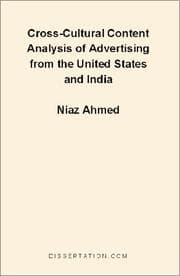Tapa de Cross-Cultural Content Analysis of Advertising from the United States and India