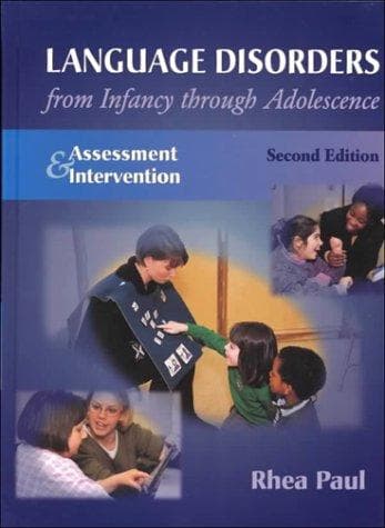Tapa de Language disorders from infancy through adolescence