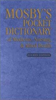 Tapa de Mosby's Pocket Dictionary of Medicine, Nursing, & Allied Health