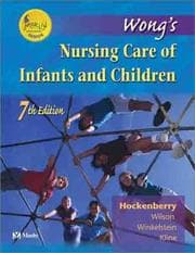 Tapa de Wong's nursing care of infants and children
