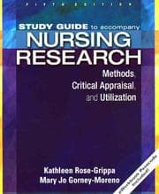 Tapa de Study guide to accompany Nursing research: methods, critical appraisal, and utilization