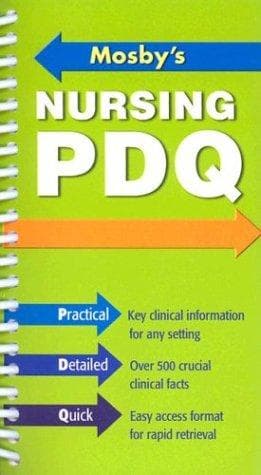 Tapa de Mosby's Nursing PDQ