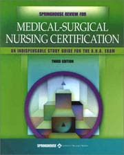 Tapa de Springhouse review for medical-surgical nursing certification