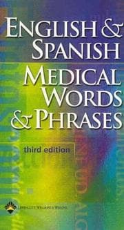 Tapa de English & Spanish Medical Words & Phases