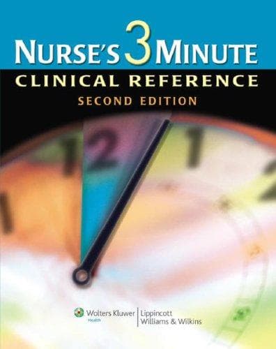 Tapa de Nurse's 3-Minute Clinical Reference
