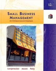 Tapa de Small business management