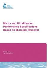 Tapa de Micro- and ultrafiltration performance specifications based on microbial removal