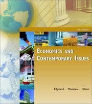 Tapa de Economics and contemporary issues