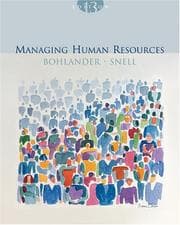 Tapa de Managing human resources