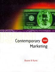 Tapa de Contemporary Marketing 1999