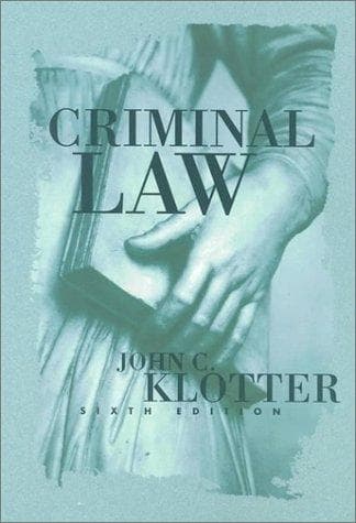 Tapa de Criminal law