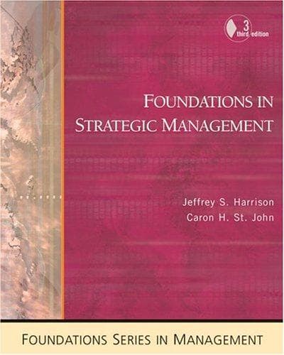 Tapa de Foundations in strategic management