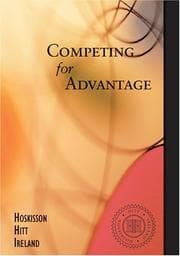 Tapa de Competing for advantage