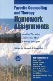 Tapa de Favorite counseling and therapy homework assignments