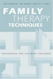 Tapa de Family Therapy Techniques