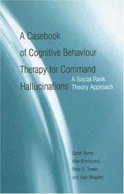 Tapa de A casebook of cognitive behaviour therapy for command hallucinations