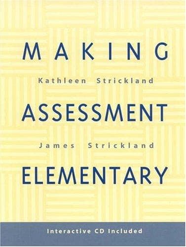 Tapa de Making assessment elementary