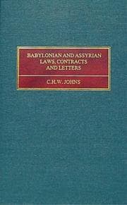 Tapa de Babylonian and Assyrian Laws, Contracts and Letters (Library of Ancient Inscriptions, 6.)