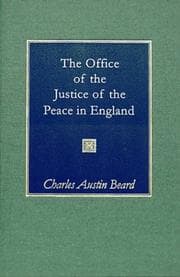 Tapa de The office of justice of the peace in England in its origin and development