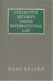 Tapa de Collective security under international law