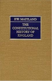 Tapa de The constitutional history of England