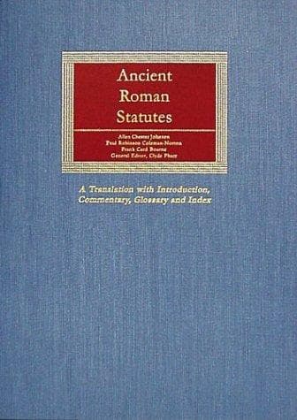 Tapa de Ancient Roman Statutes