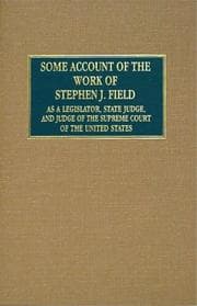 Tapa de Some Account of the Work of Stephen J. Field