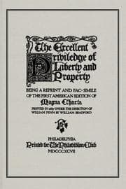Tapa de The excellent priviledge of liberty and property