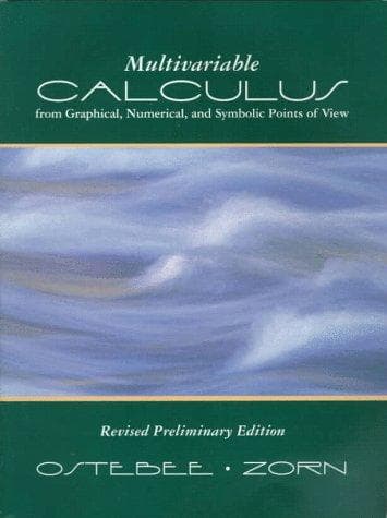 Tapa de Multivariable calculus from graphical, numerical, and symbolic points fo view