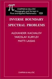 Tapa de Inverse boundary spectral problems
