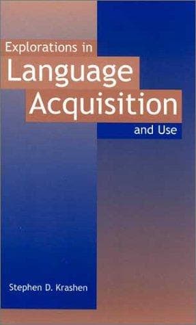 Tapa de Explorations in language acquisition and use