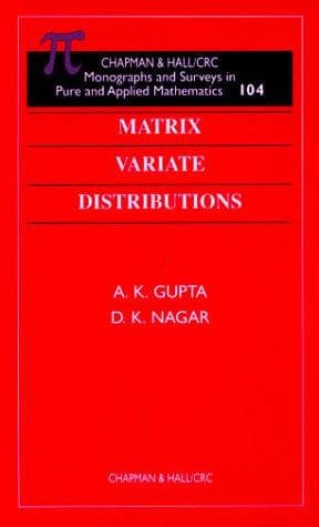 Tapa de Matrix variate distributions
