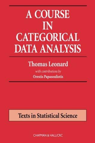 Tapa de A Course in Categorical Data Analysis (Texts in Statistical Science)