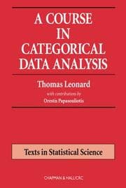 Tapa de A Course in Categorical Data Analysis (Texts in Statistical Science)