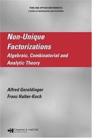Tapa de Non-unique factorizations