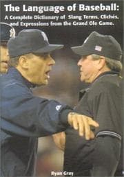 Tapa de The Language of Baseball