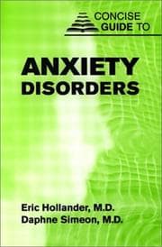 Tapa de Concise guide to anxiety disorders
