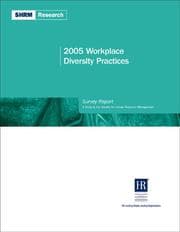 Tapa de 2005 Workplace Diversity Practices Survey Report