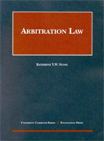 Tapa de Arbitration law