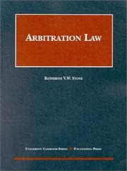 Tapa de Arbitration law