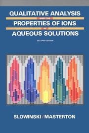 Tapa de Qualitative analysis and the properties of ions in aqueous solution