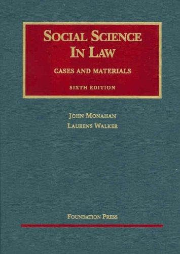 Tapa de Social science in law