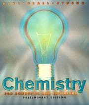 Tapa de Chemistry for scientists and engineers